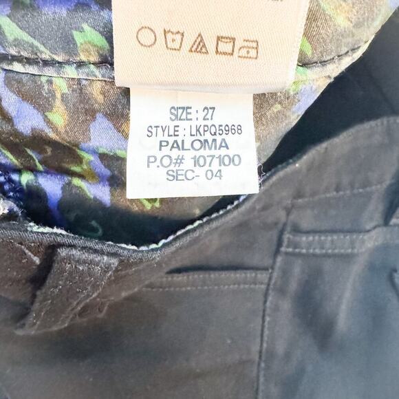 Joe's Black Collection Leather Patch Denim Skinny Jeans Size 27 - Picture 5 of 8